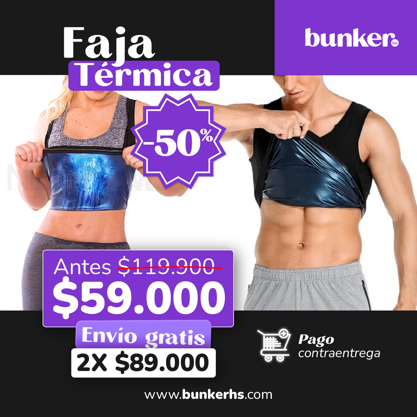 Faja térmica moldeadora - Efecto Sauna